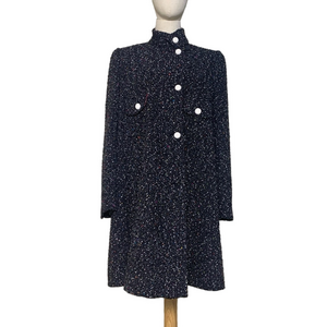 Vintage‎ Emporio Armani Made in Italy Tweed Coat – Rare Statement Piece Large